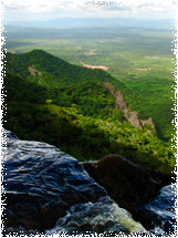The view from cachoeira gavião (waterfall of the hawk)
